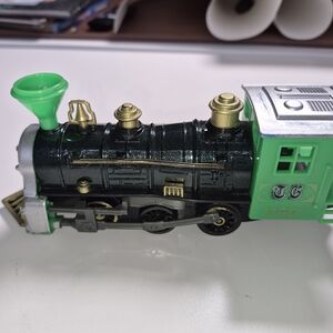 Green and Black Toy Train